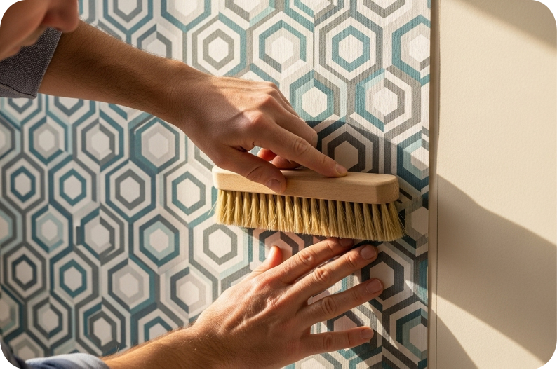 Instalación de papel pintado
